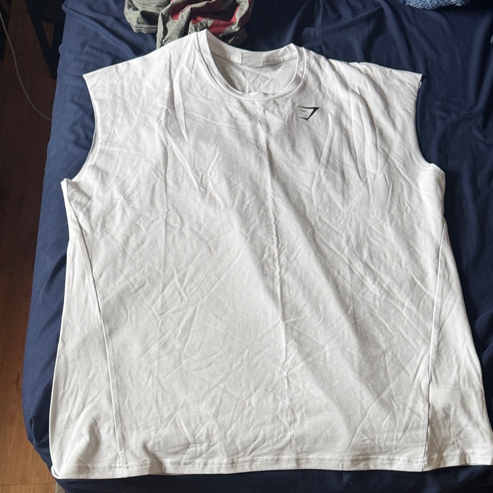 Gymshark white cut off